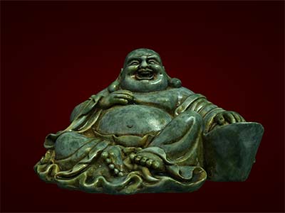 Tượng Phật Di Lặc ngồi cục vàng bé. tượng phong thủy. Hàng thủ công mỹ nghệ. Đồ lưu niệm. Quà tặng.